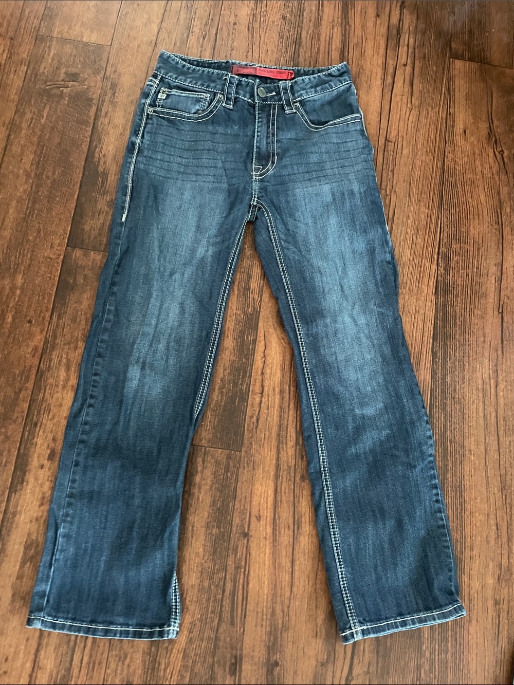 Men's Relaxed Straight Dark Blue Jeans